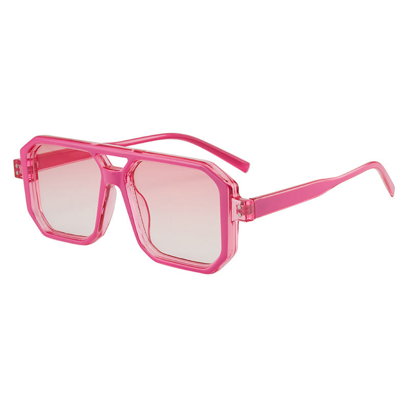 Wholesale PC Double Beam Full Frame Unisex Sunglasses
